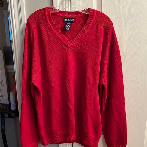 Lands' End Red Men's Sweater. Size L ( 42-44) - Picture 1 of 4